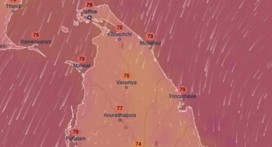Low-Pressure Area Forms East of SL